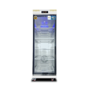 Tủ sấy bát cánh kính 600L 2 lớp quạt gió