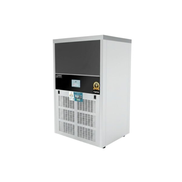 Máy làm đá viên 100kg Fushimavina inox 304 cho quán cà phê