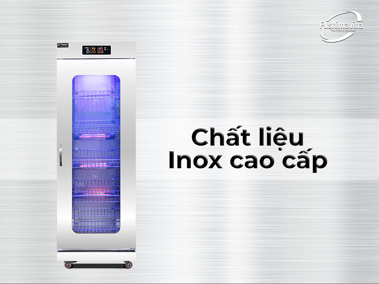 Tủ Sấy Bát Cánh Kính 600L 1 Lớp Fushima