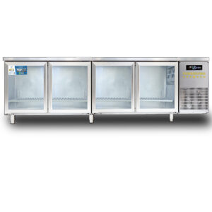 Tủ Bàn Lạnh Cánh Kính 2,3m Quạt Gió