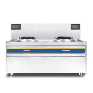 Bếp từ công nghiệp đôi 15KWx2 mặt lõm Fushimavina