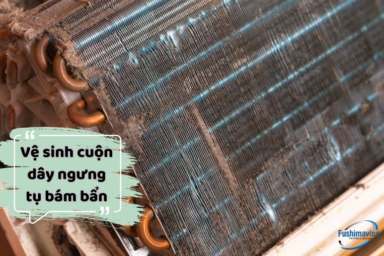 Do Cuộn Dây Ngưng Tụ Của Tủ Quá Bẩn