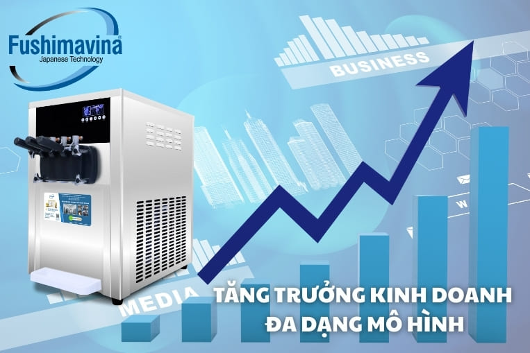 máy làm kem gia tăng doanh thu mô hình kinh doanh